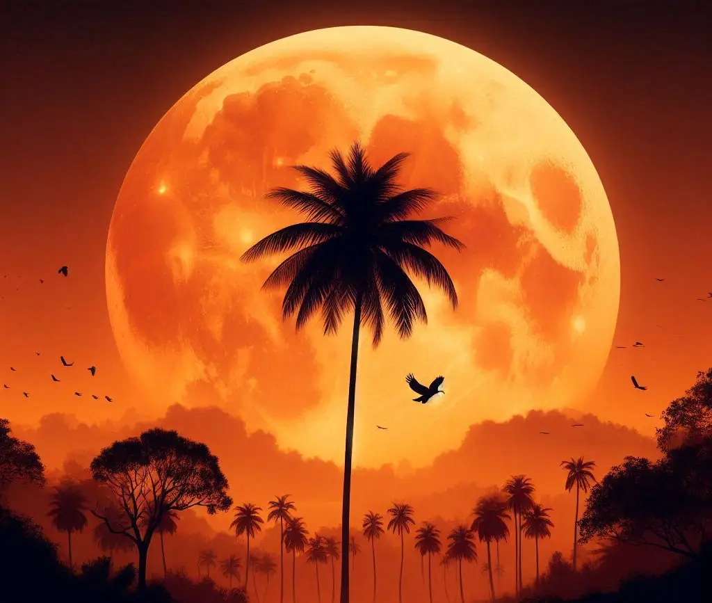 an Orange Moon