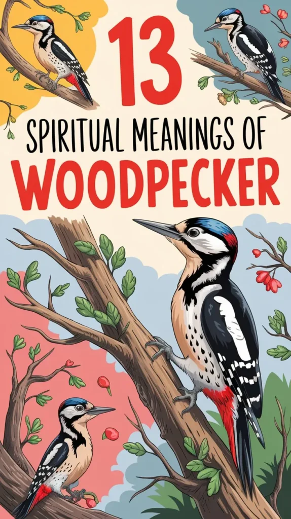 13 Spiritual Meanings of Woodpecker: Unlocking Secrets