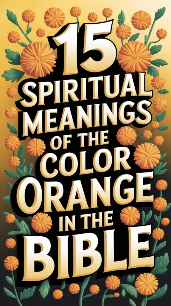 15 Spiritual Meanings of the Color Orange in the Bible: A Comprehensive Guide