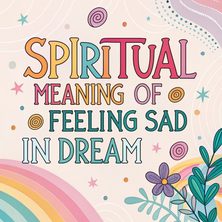 13 Spiritual Meaning of Feeling Sad in Dream: 13 Secret of Comfort