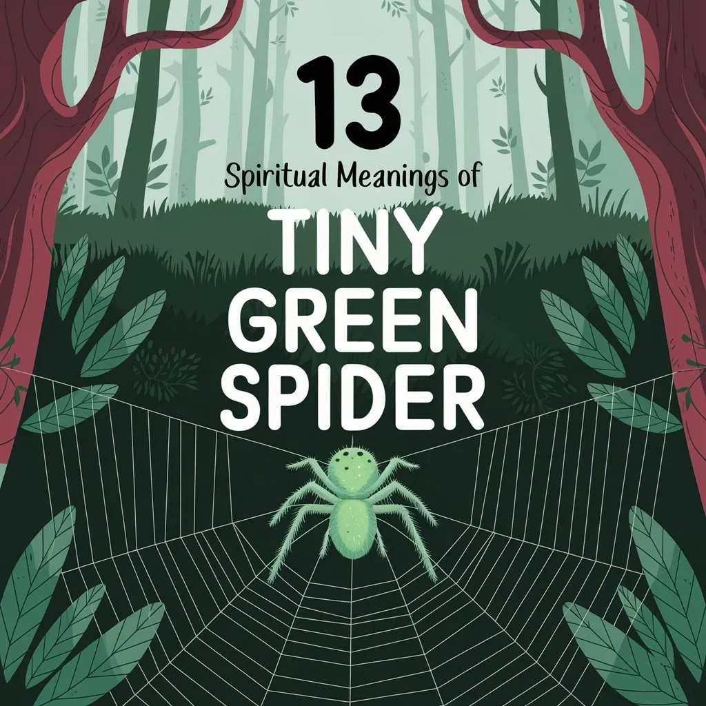 13 Spiritual Meanings of Tiny Green Spider: A Comprehensive Guide