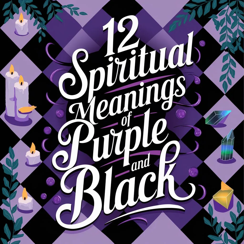 12 Spiritual Meanings of Purple and Black: Unlocking the Secrets