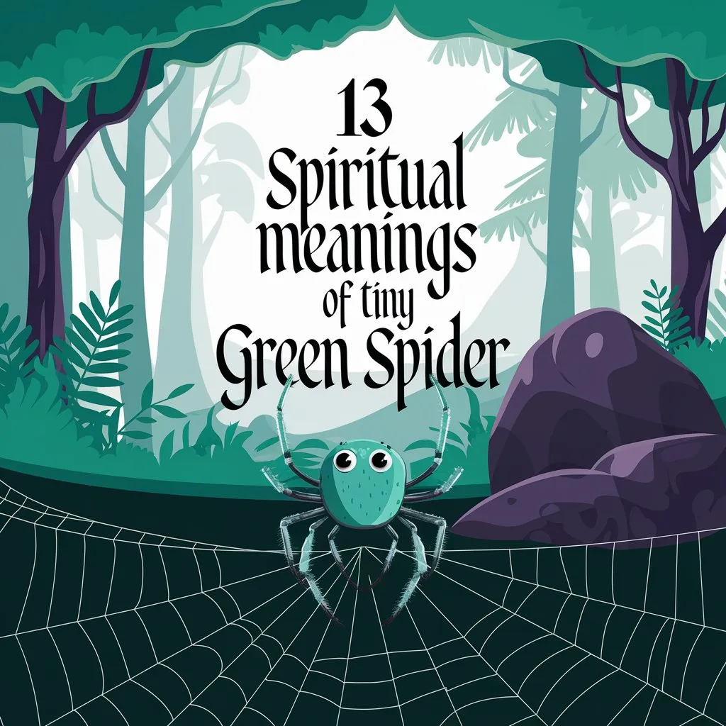 13 Spiritual Meanings of Tiny Green Spider: A Comprehensive Guide