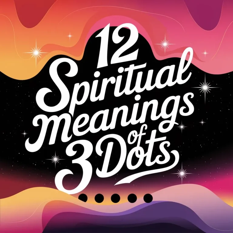 12 Spiritual Meanings of 3 Dots: Uncovered Spiritual Codes