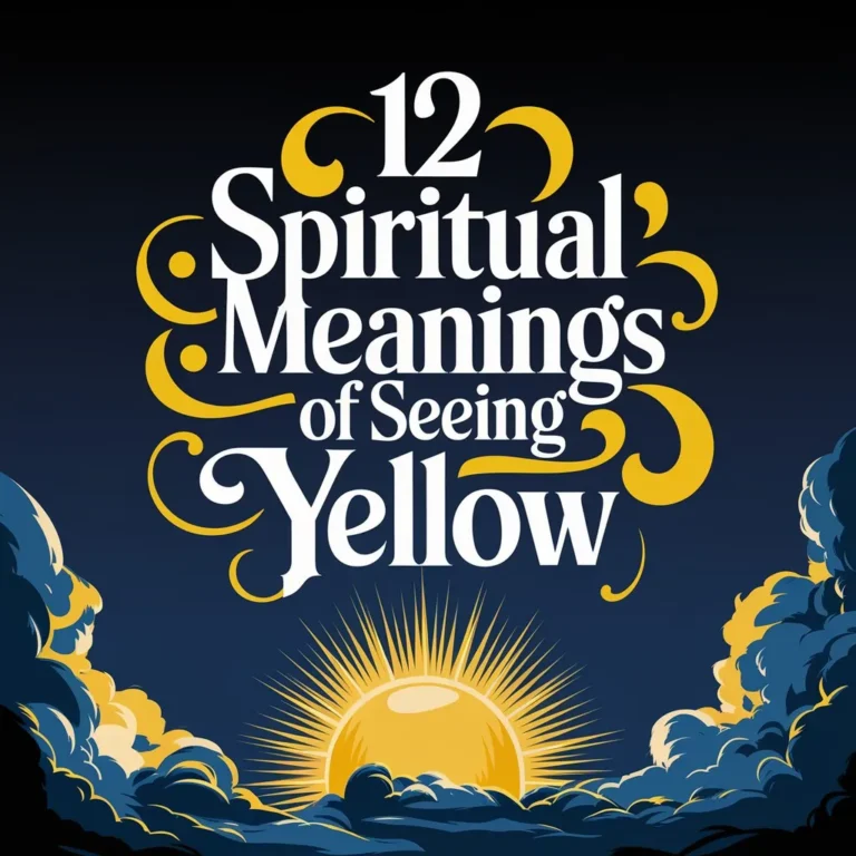 12 Spiritual Meanings of Seeing Yellow: Embodying Spiritual Secrets