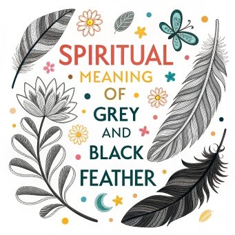 Grey and Black Feather