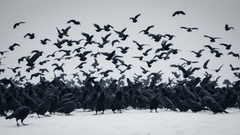 crows converge in multitudes