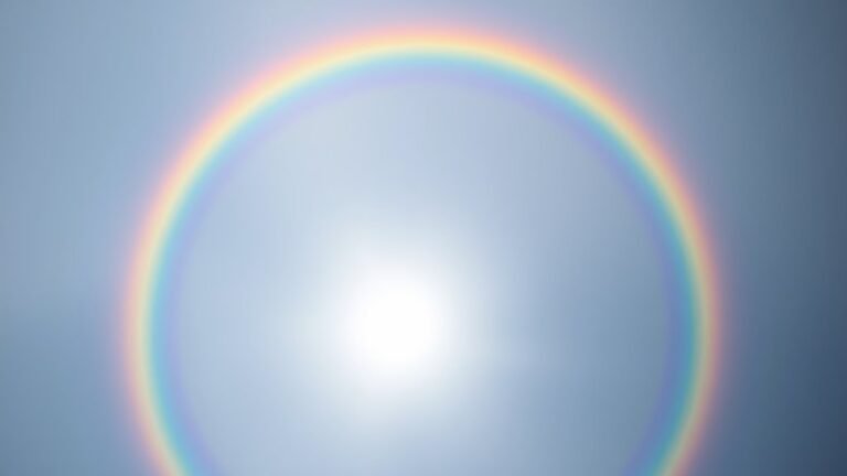 rainbow circle around sun