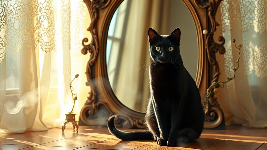 cats and mirrors symbolism