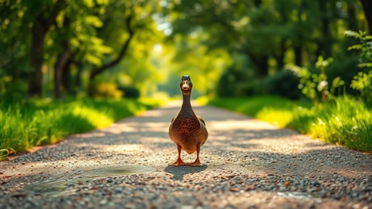 duck crossing signifies spiritual messages