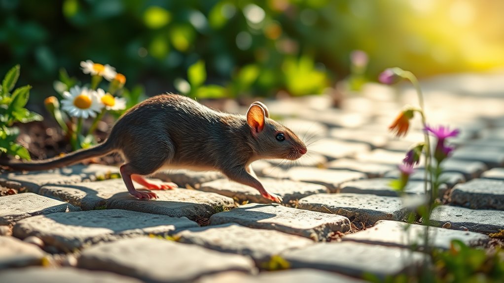 rat crossing signifies spiritual messages