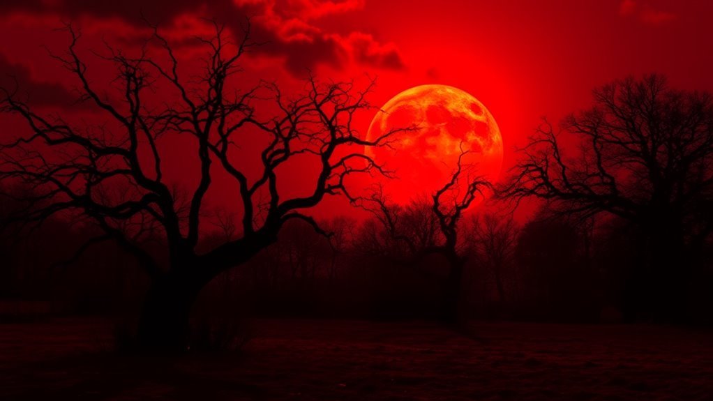 symbolism of blood red sun