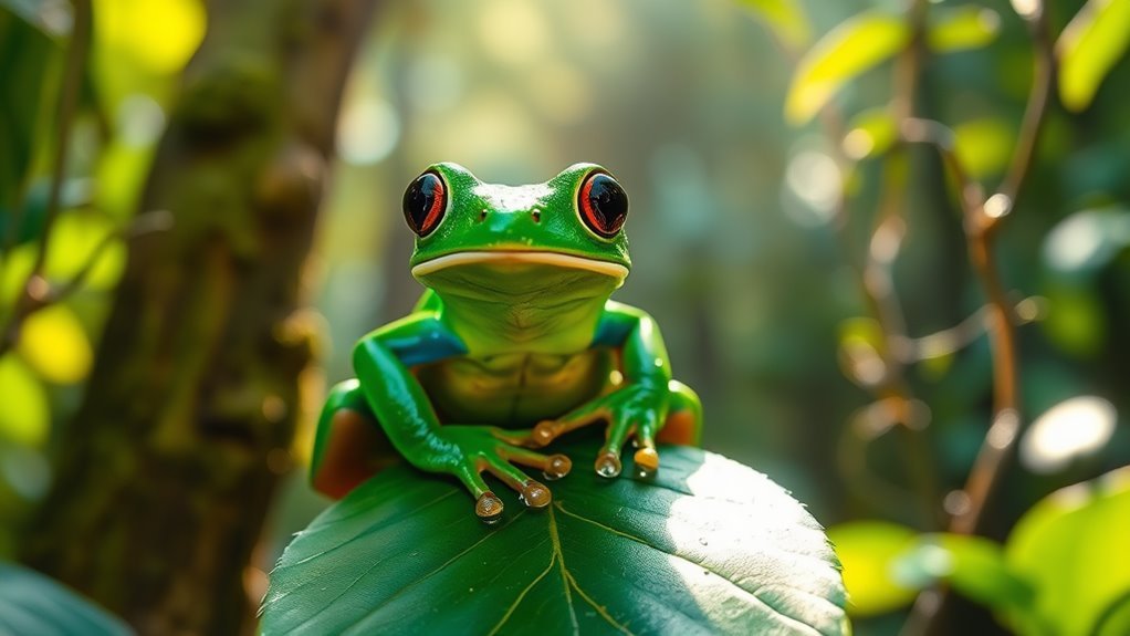 symbolism of green frogs