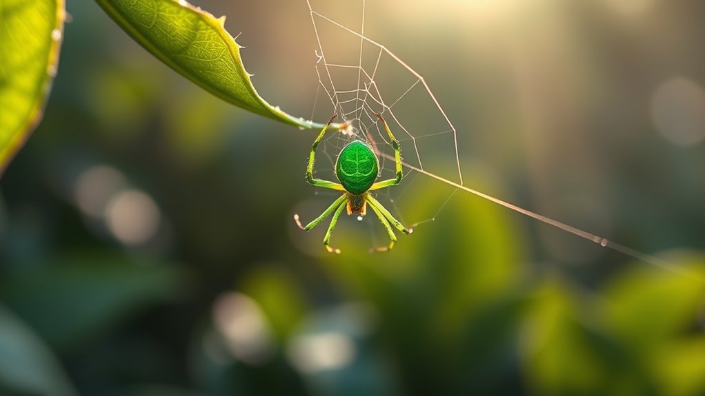 symbolism of green spiders