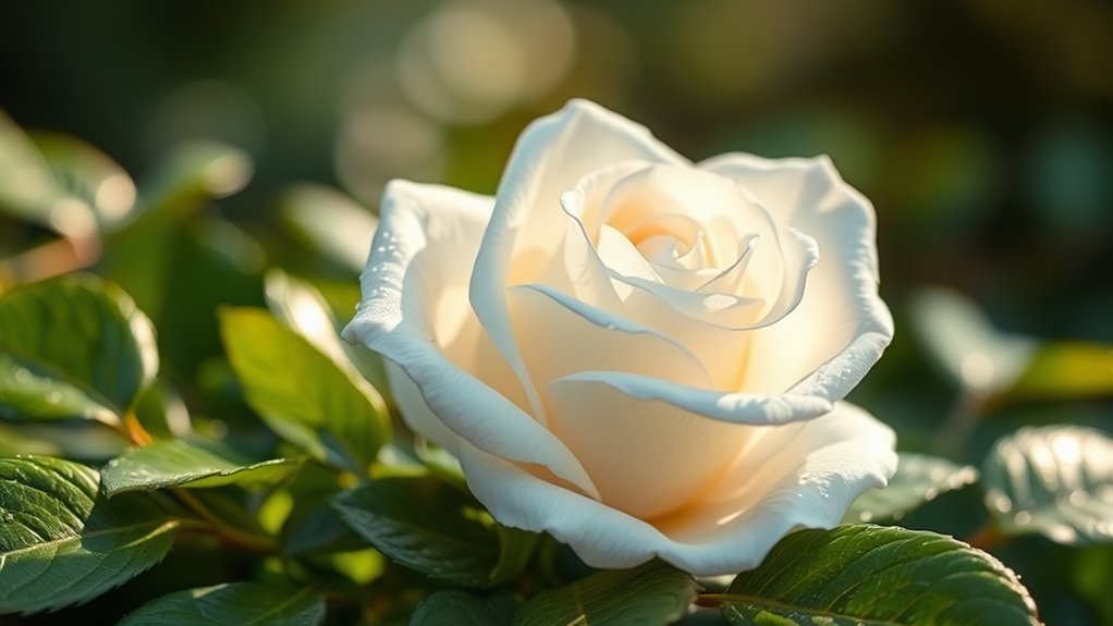 symbolism of white roses