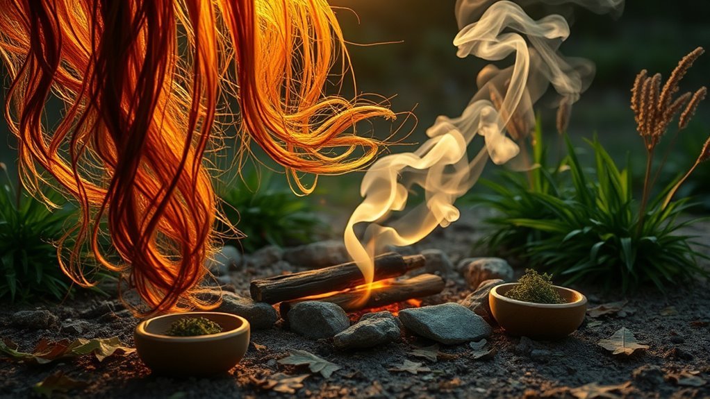 burning hair spiritual significance