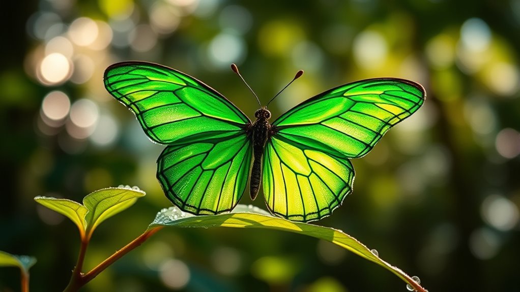 green butterfly spiritual significance