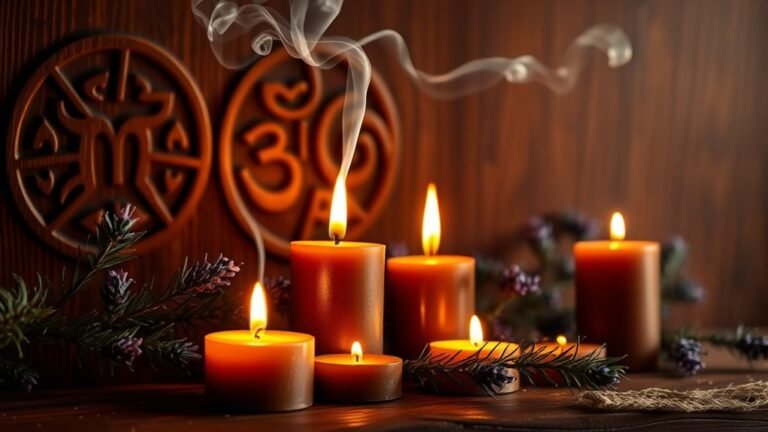 spiritual significance of brown candles