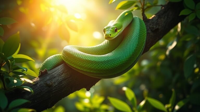 spiritual significance of green snakes