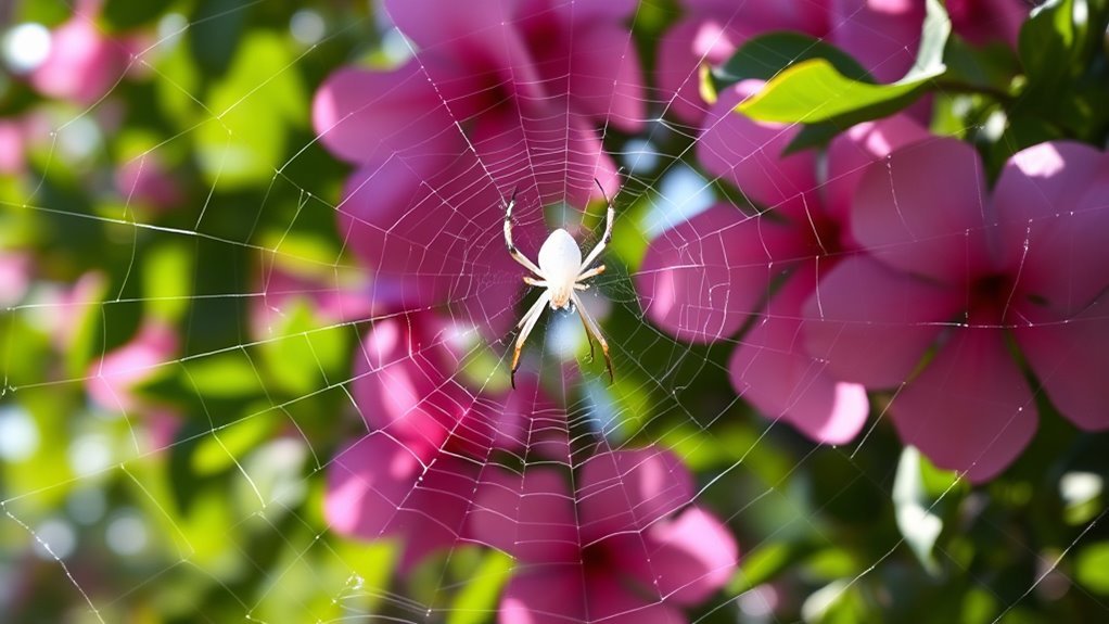 white spiders symbolize spiritual guidance