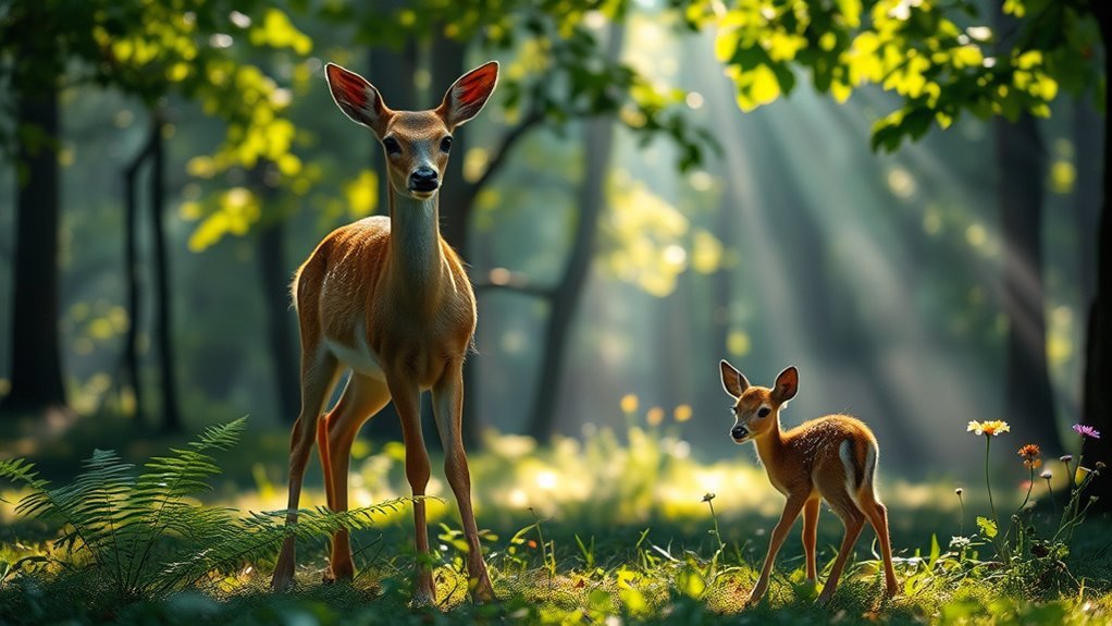 deer symbolize gentleness and grace