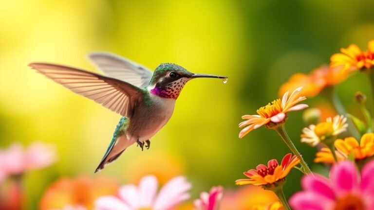 hummingbird symbolizes joy and energy