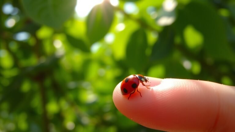ladybug symbolizes luck and protection