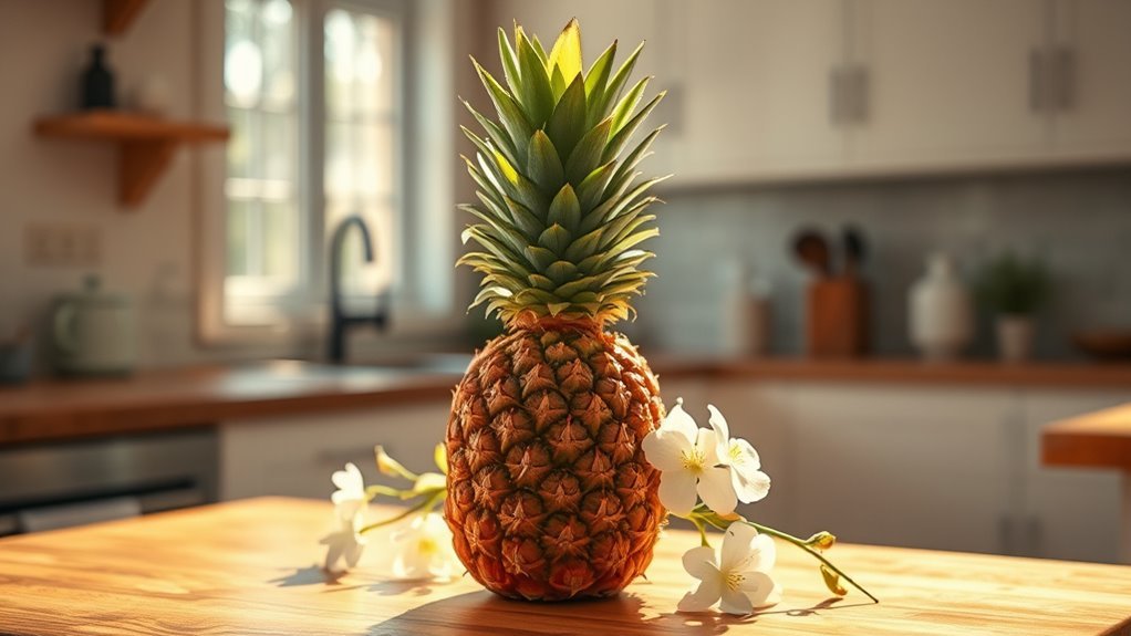 pineapple symbolizes warmth and kindness