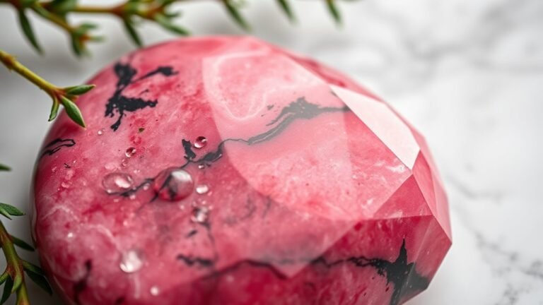 rhodonite promotes healing balance
