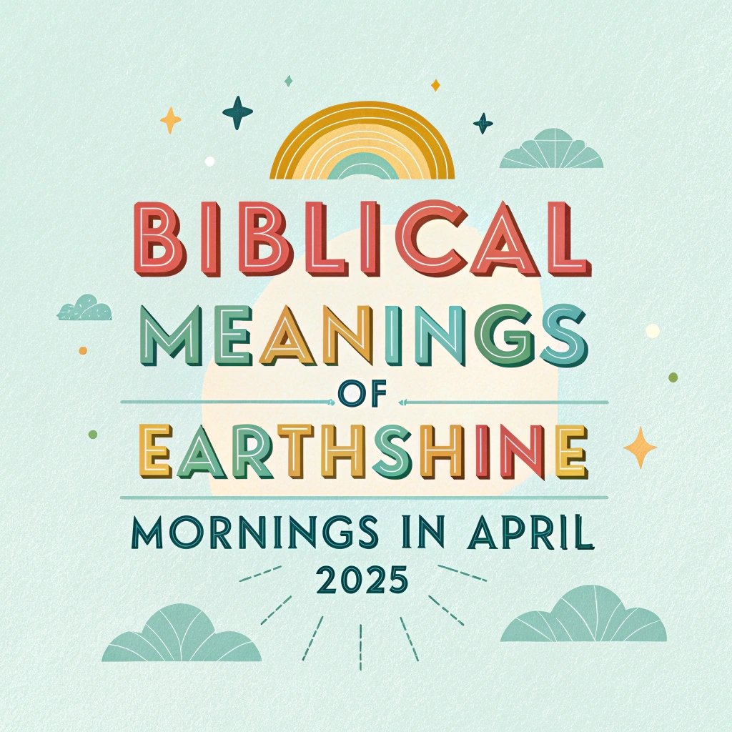Biblical Meanings of Earthshine Mornings in April 2025