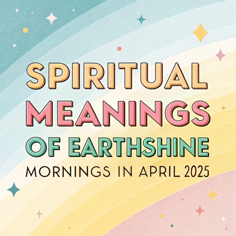 Spiritual Meanings of Earthshine Mornings in April 2025