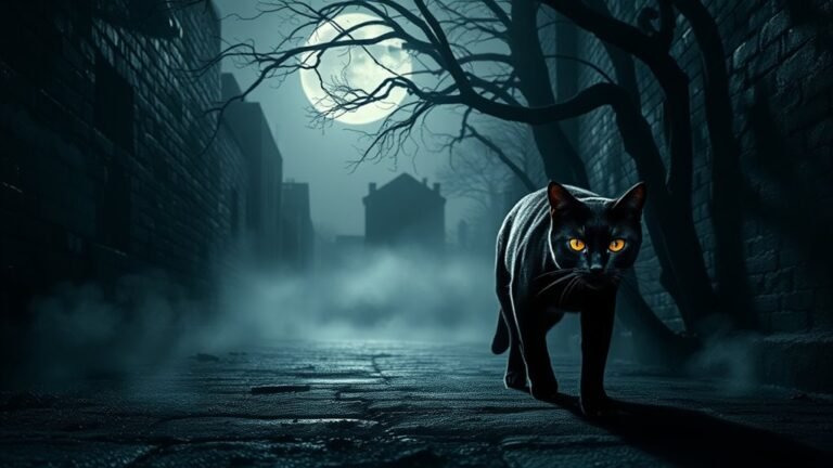 black cat spiritual warning