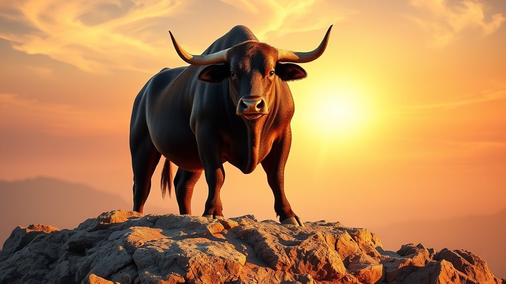 bull symbolizes strength and stability