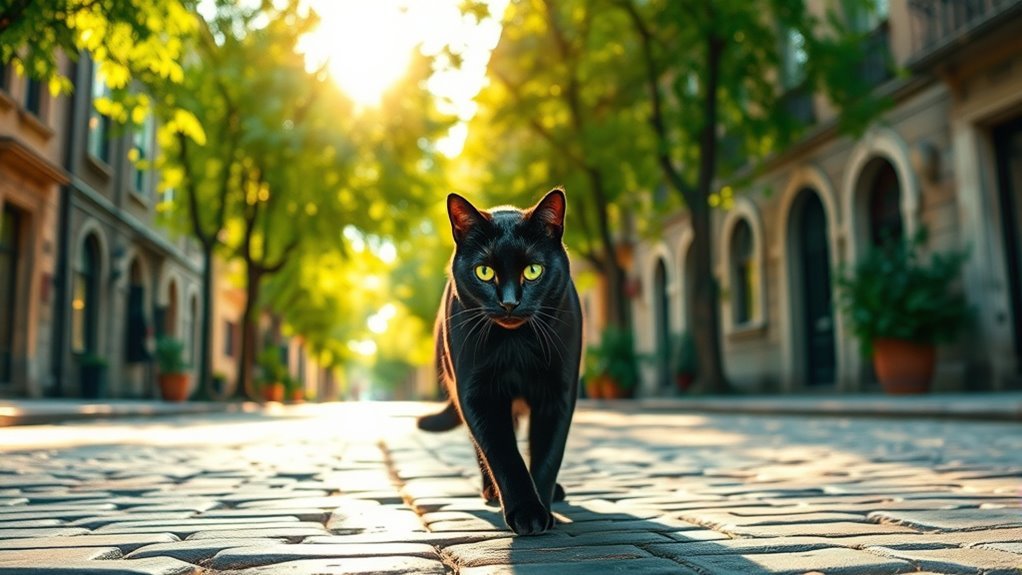 cat crossing path symbolism