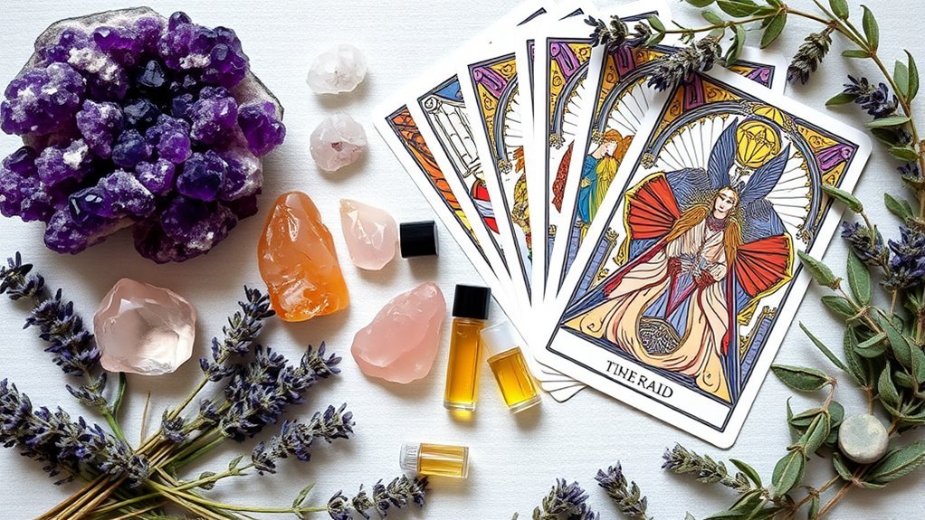 crystal tarot herb correspondences