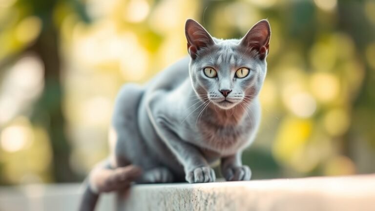 gray cat symbolizes neutrality and balance