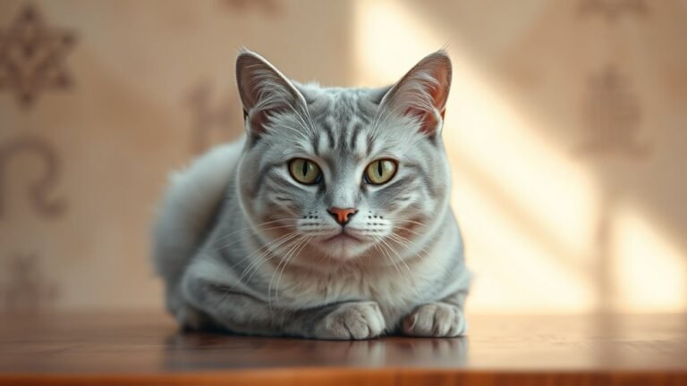 grey cat symbolizes hidden power