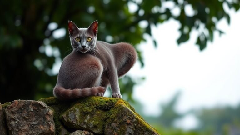 grey cats symbolize balance