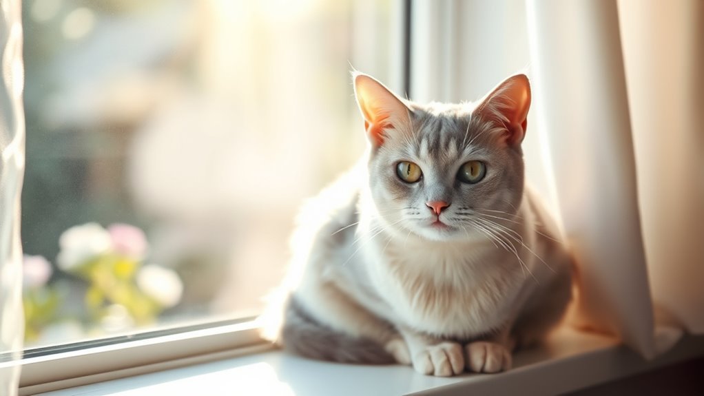 grey white cats symbolize peace