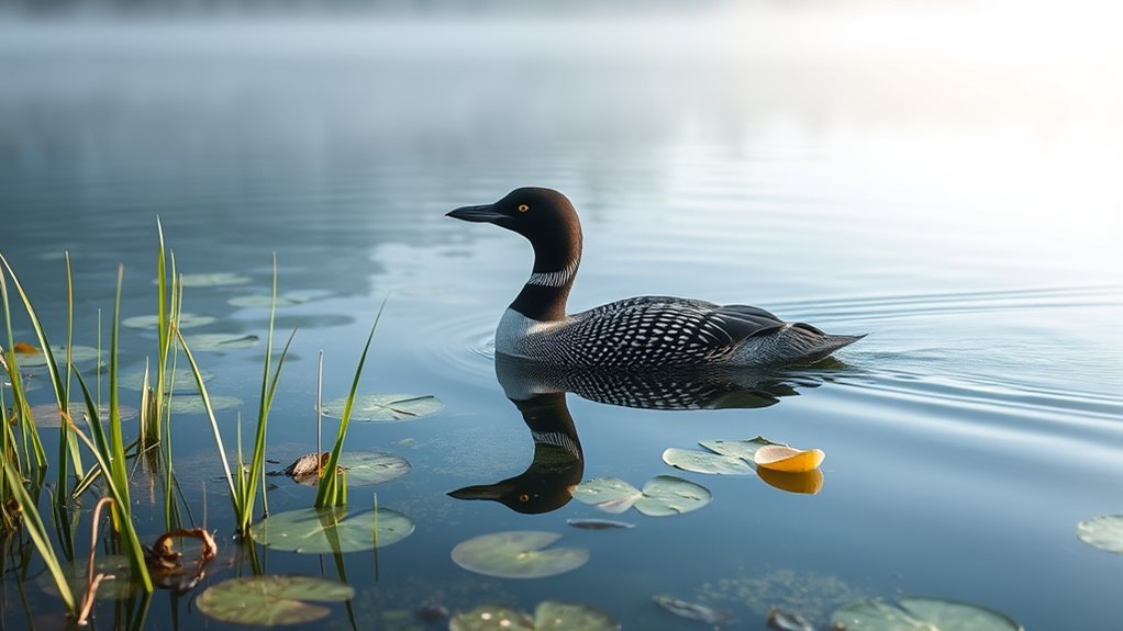 loon symbolizes mystical solitude