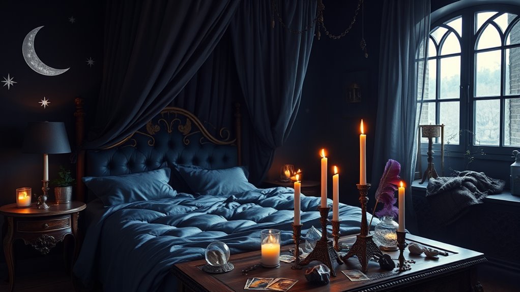 modern witch bedroom symbolism