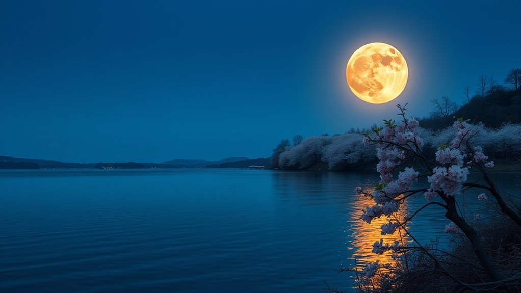 moonlit blossoms symbolize renewal