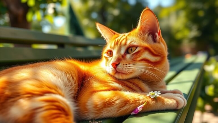 orange cats warmth creativity good fortune