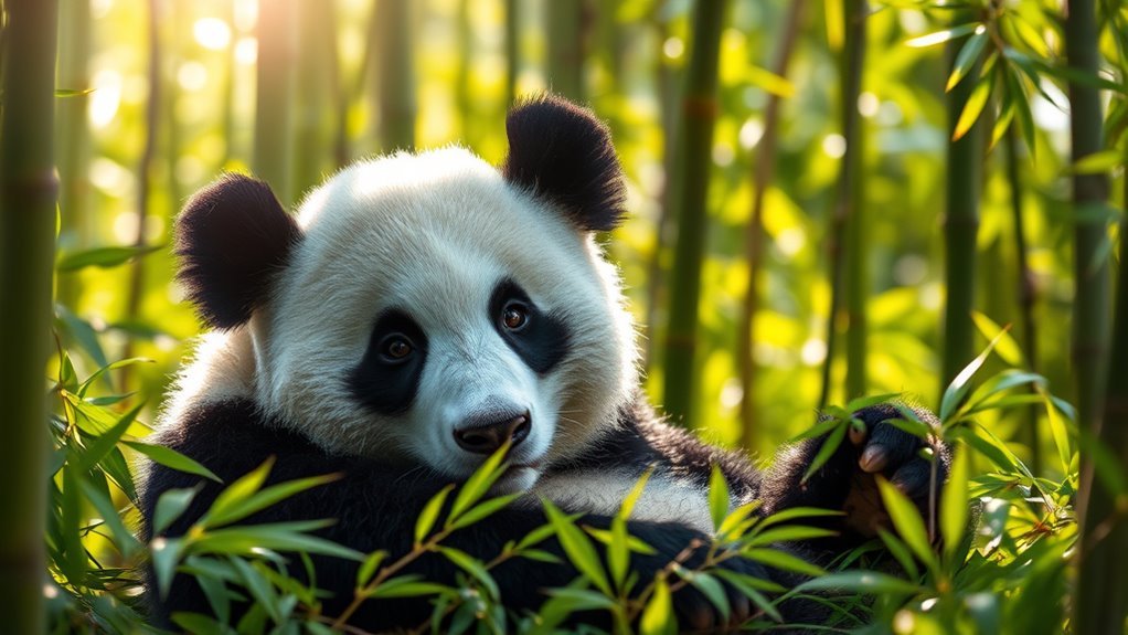 panda symbolizes balance and peace