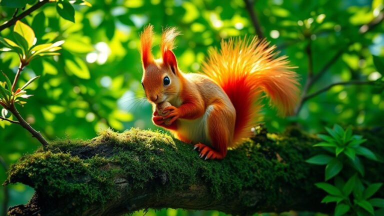 red squirrel s agile vitality