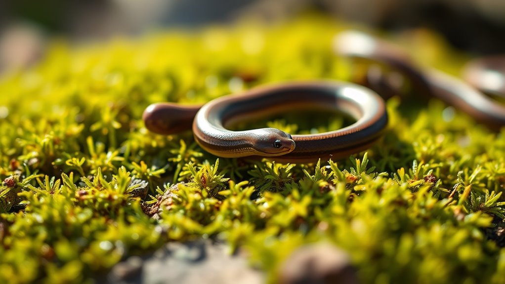 serene stillness of slow worm