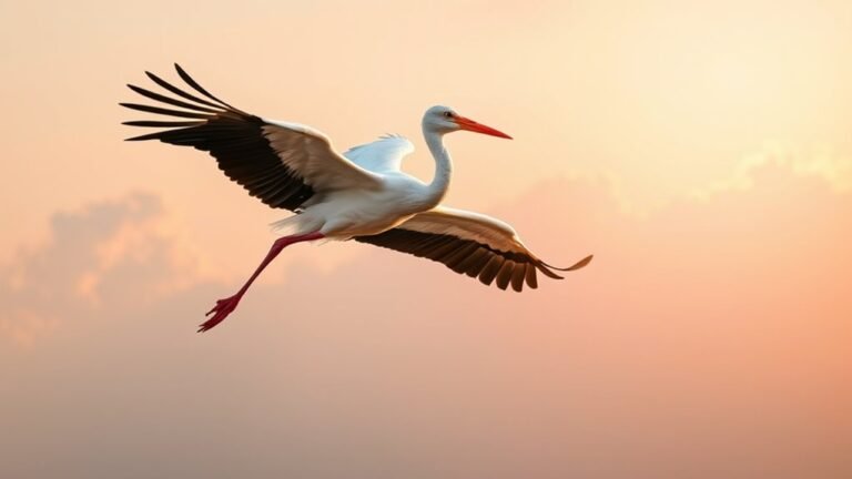stork symbolizes new beginnings