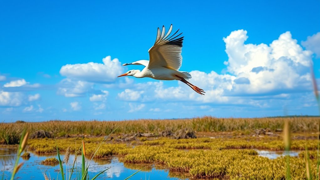 stork symbolizes renewal and sacred transition